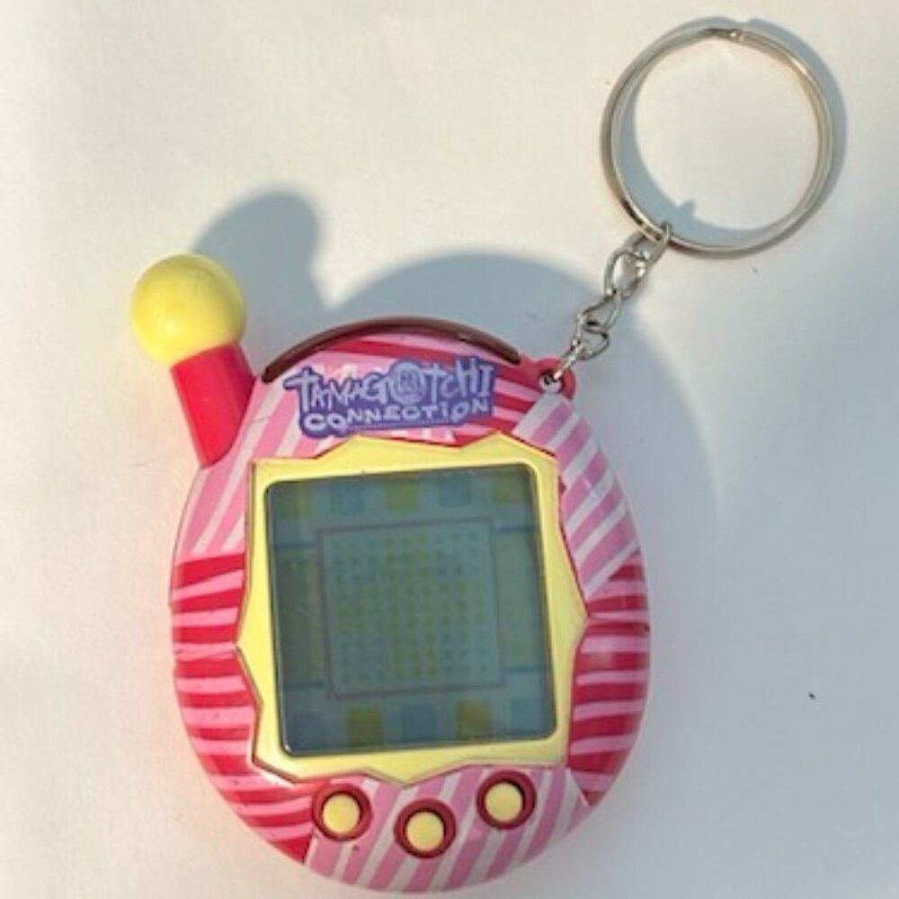 Bandai Tamagotchi Connection V4 Stripes Tested and Working